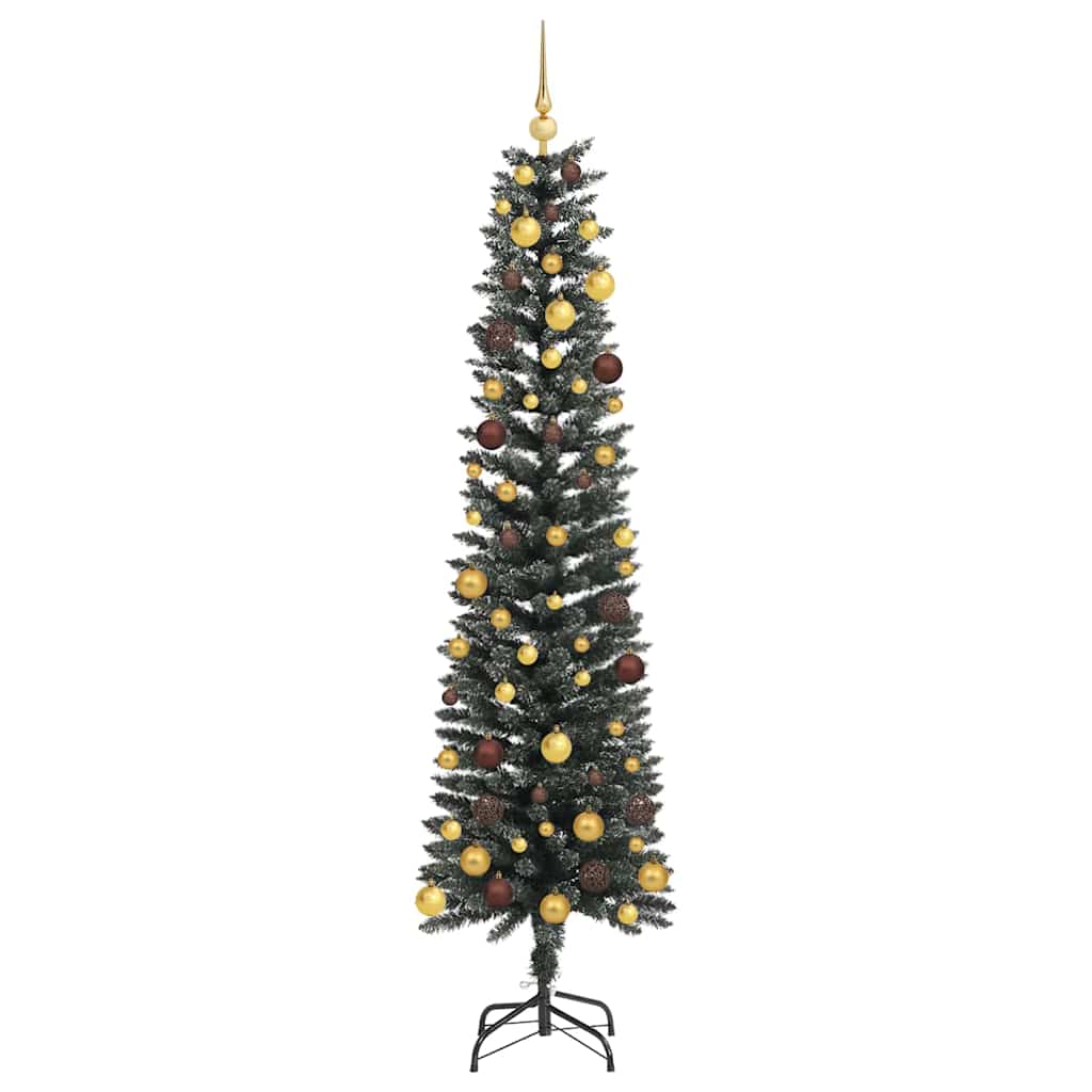 vidaXL Artificial Christmas Tree with 300 LEDs with Stand Green 210 cm