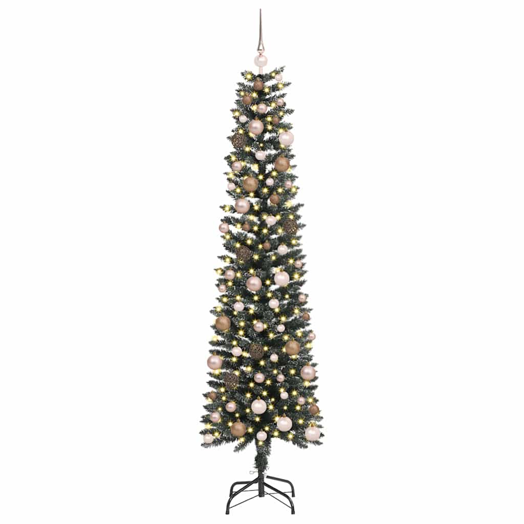 vidaXL Artificial Christmas Tree with 300 LEDs with Stand Green 210 cm