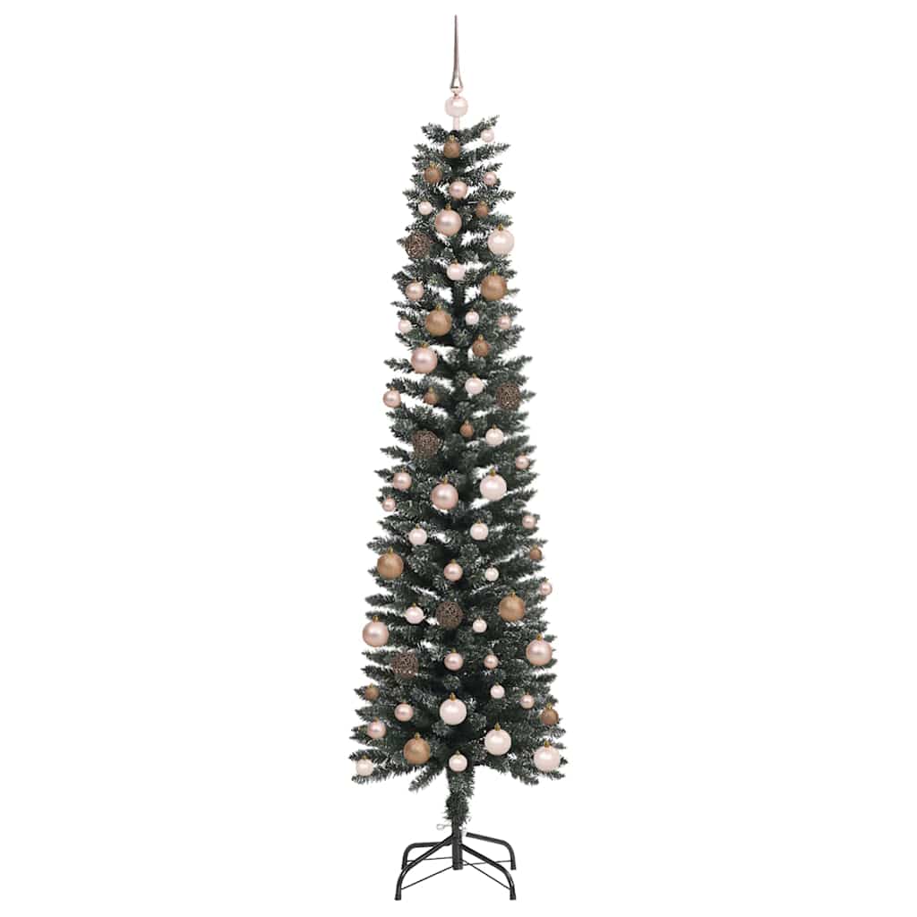 vidaXL Artificial Christmas Tree with 300 LEDs with Stand Green 210 cm