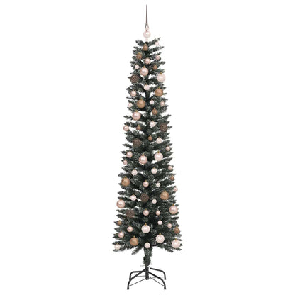 vidaXL Artificial Christmas Tree with 300 LEDs with Stand Green 210 cm