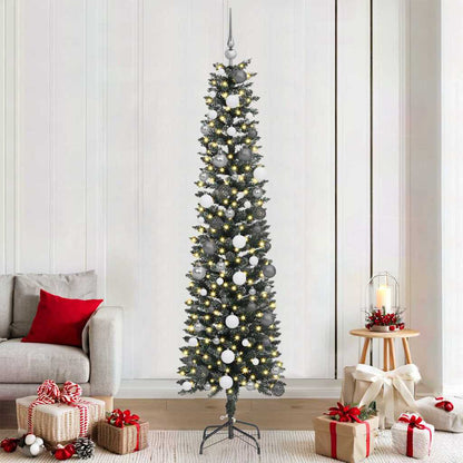 vidaXL Artificial Christmas Tree with 300 LEDs with Stand Green 210 cm