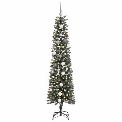 vidaXL Artificial Christmas Tree with 300 LEDs with Stand Green 210 cm