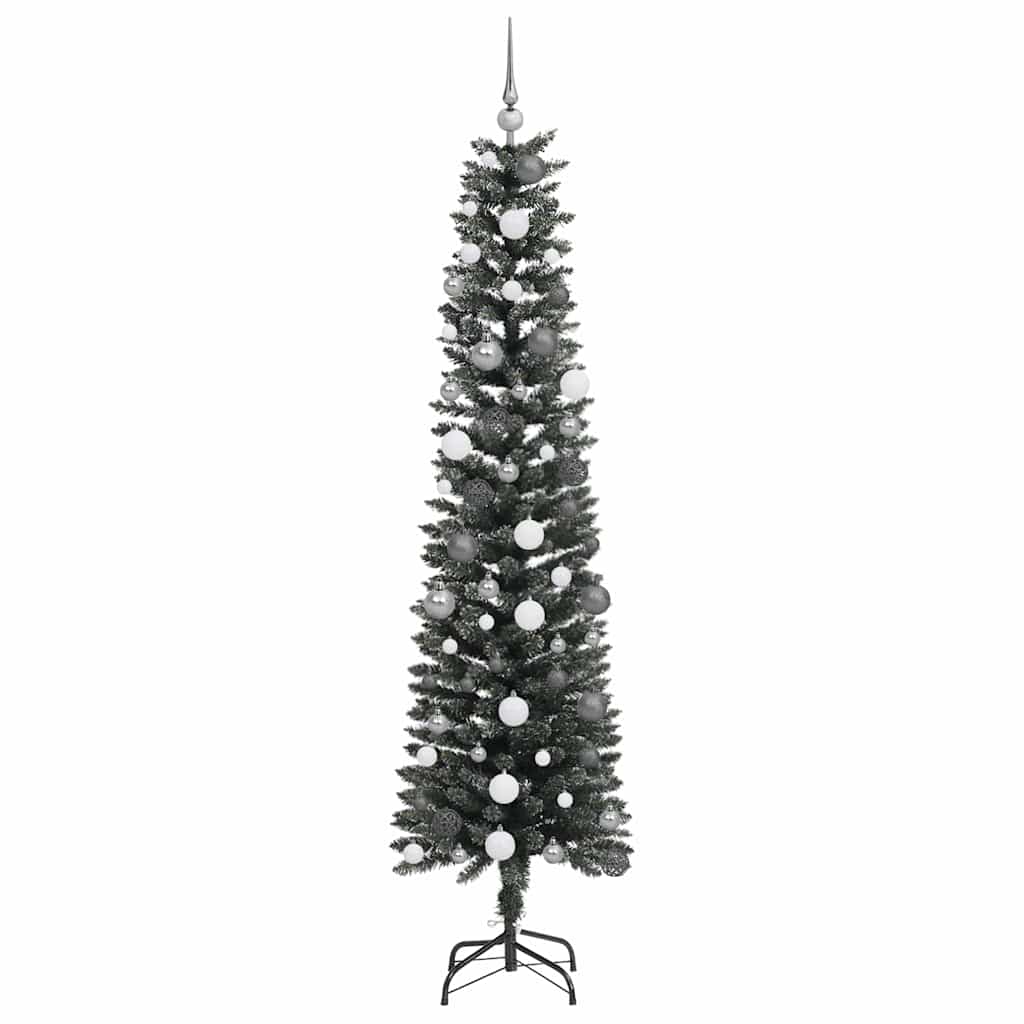 vidaXL Artificial Christmas Tree with 300 LEDs with Stand Green 210 cm