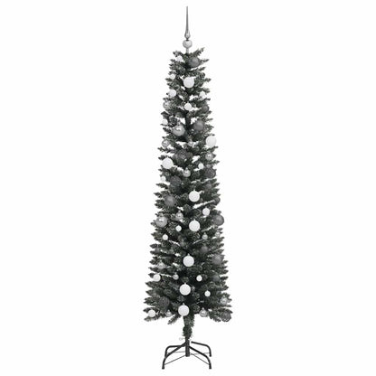 vidaXL Artificial Christmas Tree with 300 LEDs with Stand Green 210 cm
