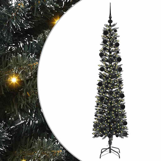 vidaXL Artificial Christmas Tree with 300 LEDs with Stand Green 210 cm