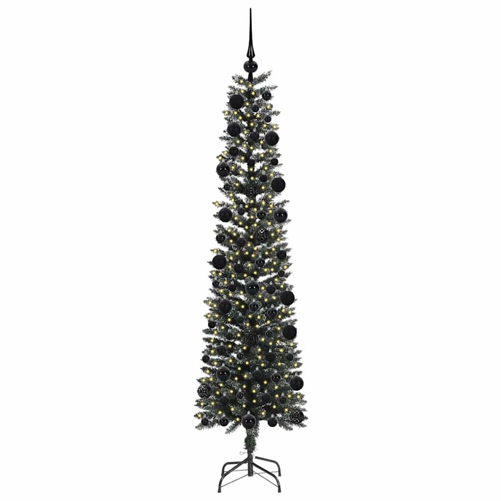 vidaXL Artificial Christmas Tree with 300 LEDs with Stand Green 210 cm