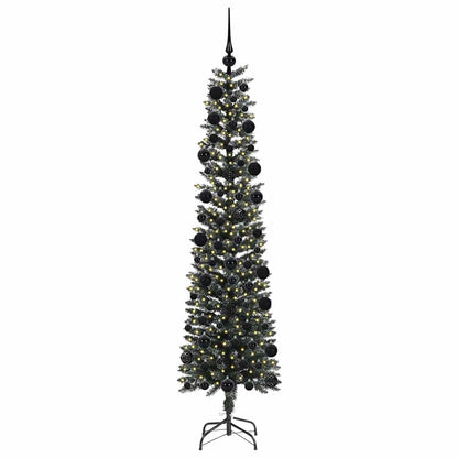 vidaXL Artificial Christmas Tree with 300 LEDs with Stand Green 210 cm