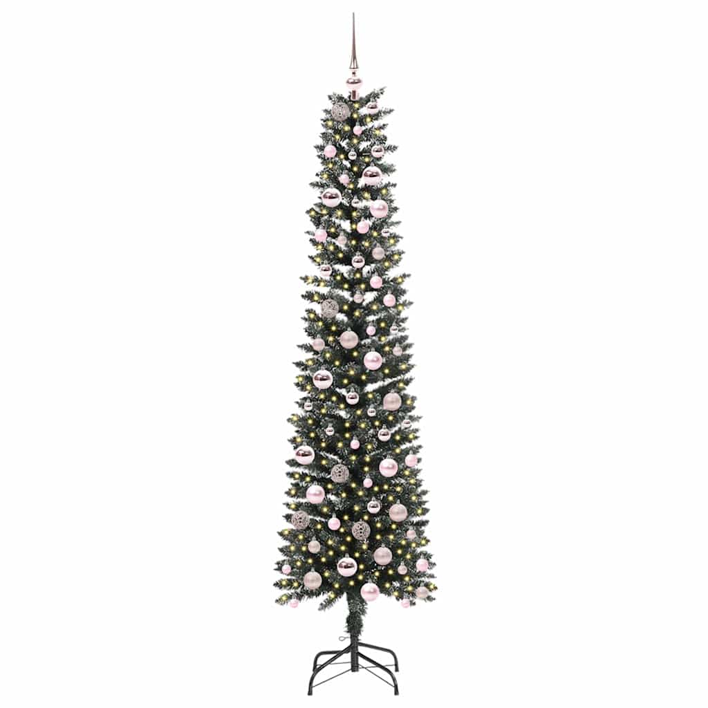 vidaXL Artificial Christmas Tree with 300 LEDs with Stand Green 210 cm