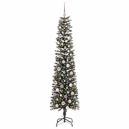 vidaXL Artificial Christmas Tree with 300 LEDs with Stand Green 210 cm