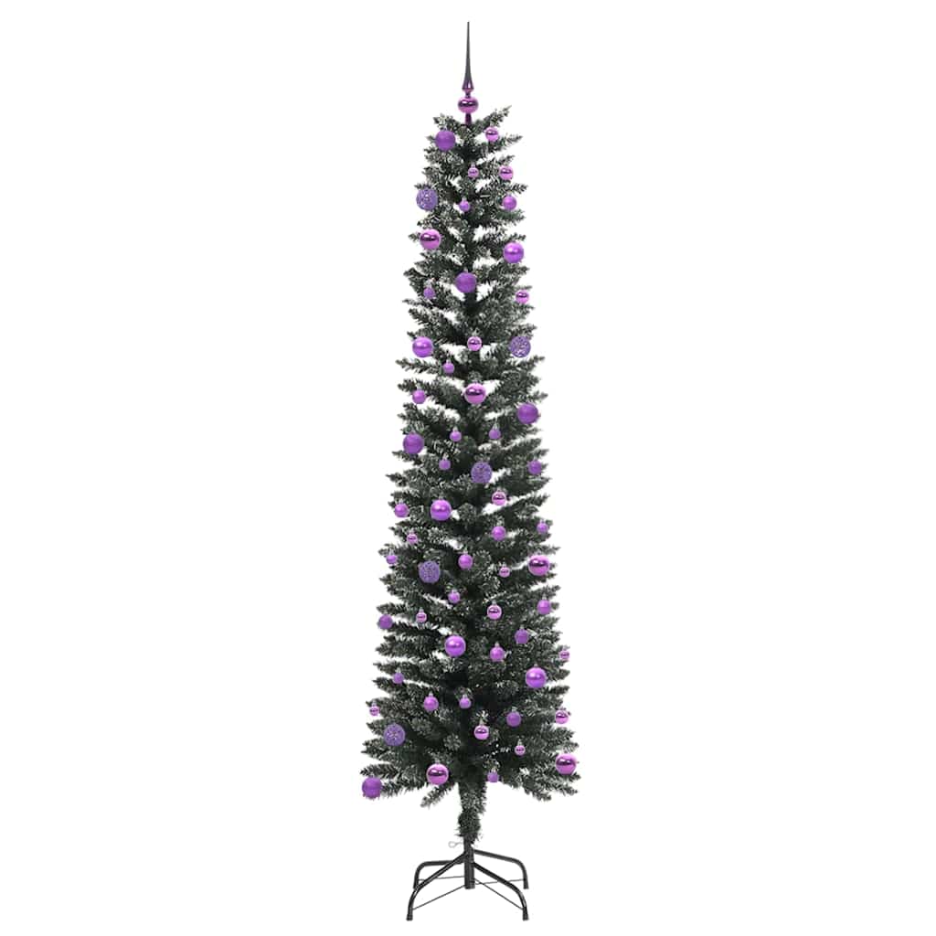 vidaXL Artificial Christmas Tree with 300 LEDs with Stand Green 210 cm