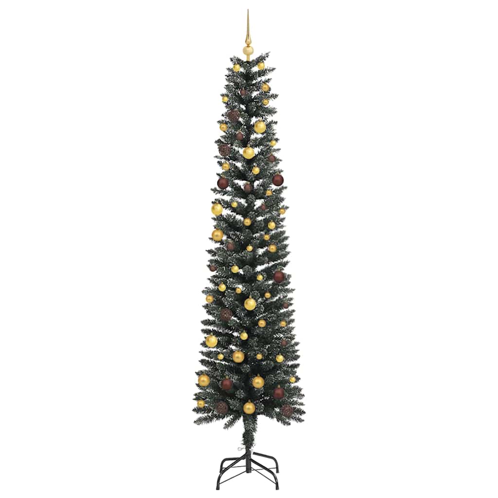 vidaXL Artificial Christmas Tree with 300 LEDs with Stand Green 240 cm