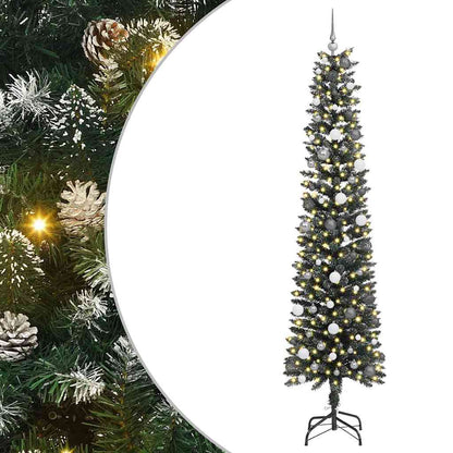 vidaXL Artificial Christmas Tree with 300 LEDs with Stand Green 240 cm