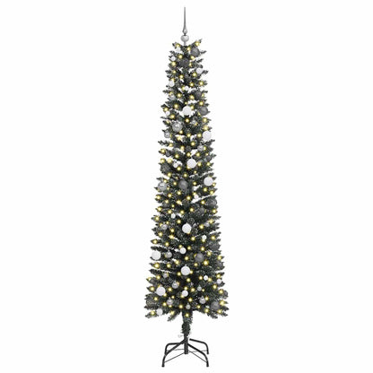 vidaXL Artificial Christmas Tree with 300 LEDs with Stand Green 240 cm