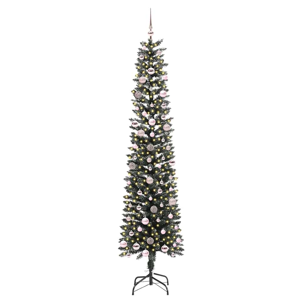 vidaXL Artificial Christmas Tree with 300 LEDs with Stand Green 240 cm