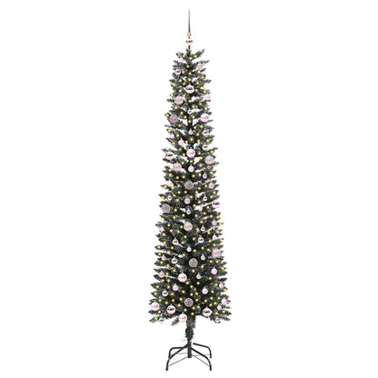 vidaXL Artificial Christmas Tree with 300 LEDs with Stand Green 240 cm