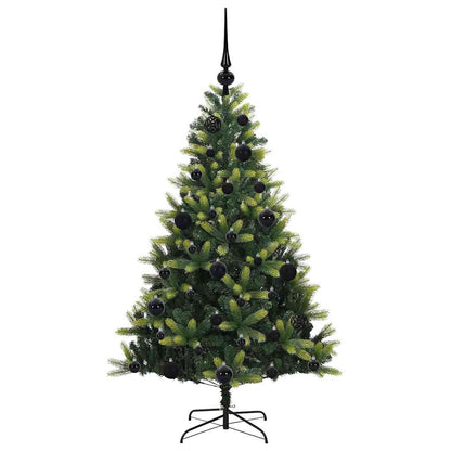 vidaXL Artificial Hinged Christmas Tree 150 LEDs Green 120 cm