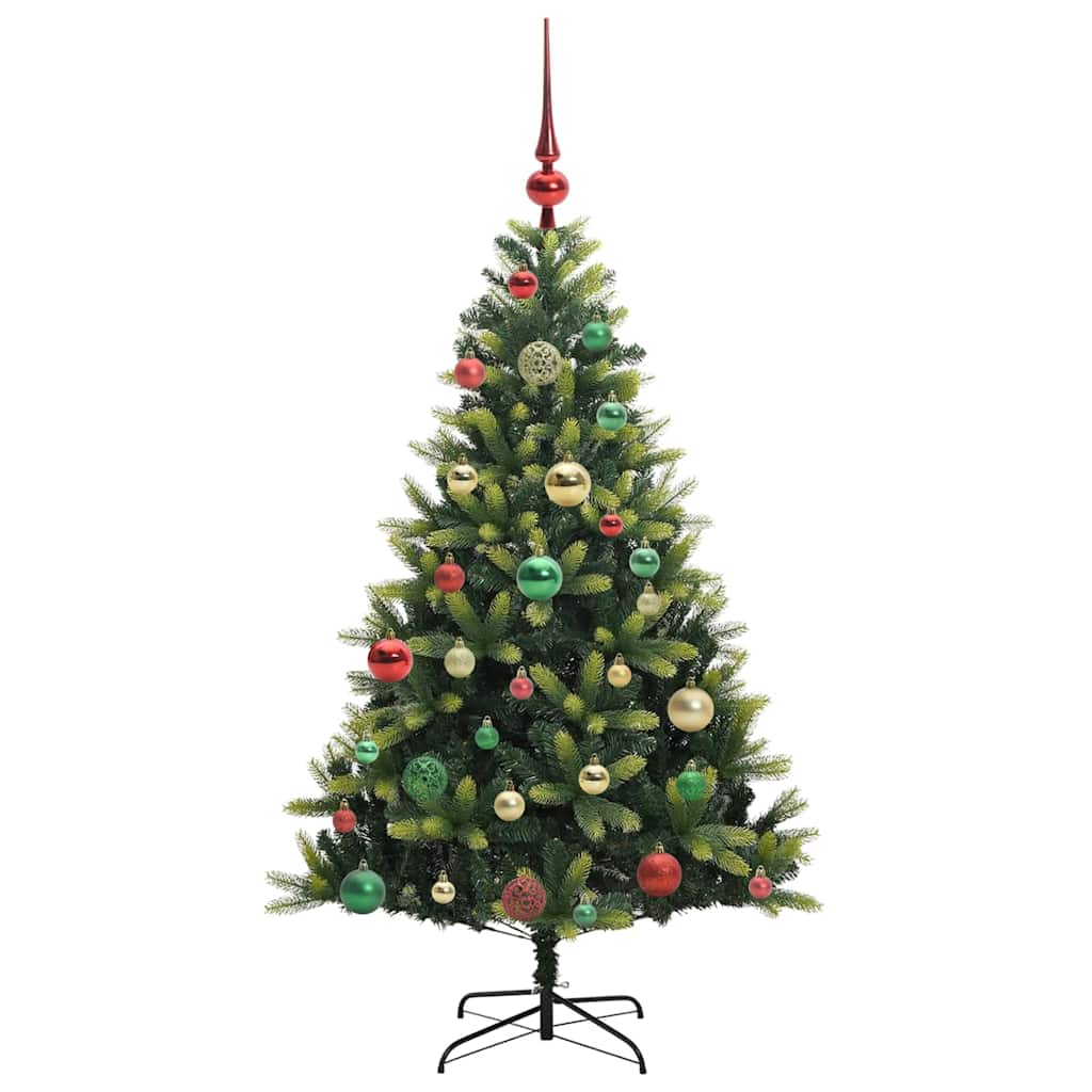 vidaXL Artificial Hinged Christmas Tree 150 LEDs Green 120 cm