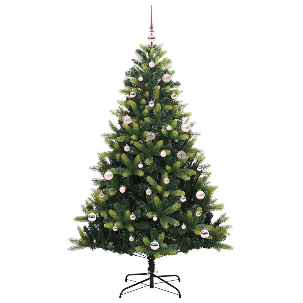vidaXL Artificial Hinged Christmas Tree 150 LEDs Green 150 cm