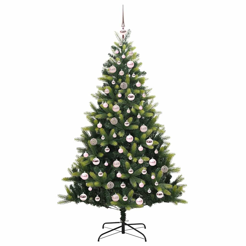 vidaXL Artificial Hinged Christmas Tree 300 LEDs Green 180 cm