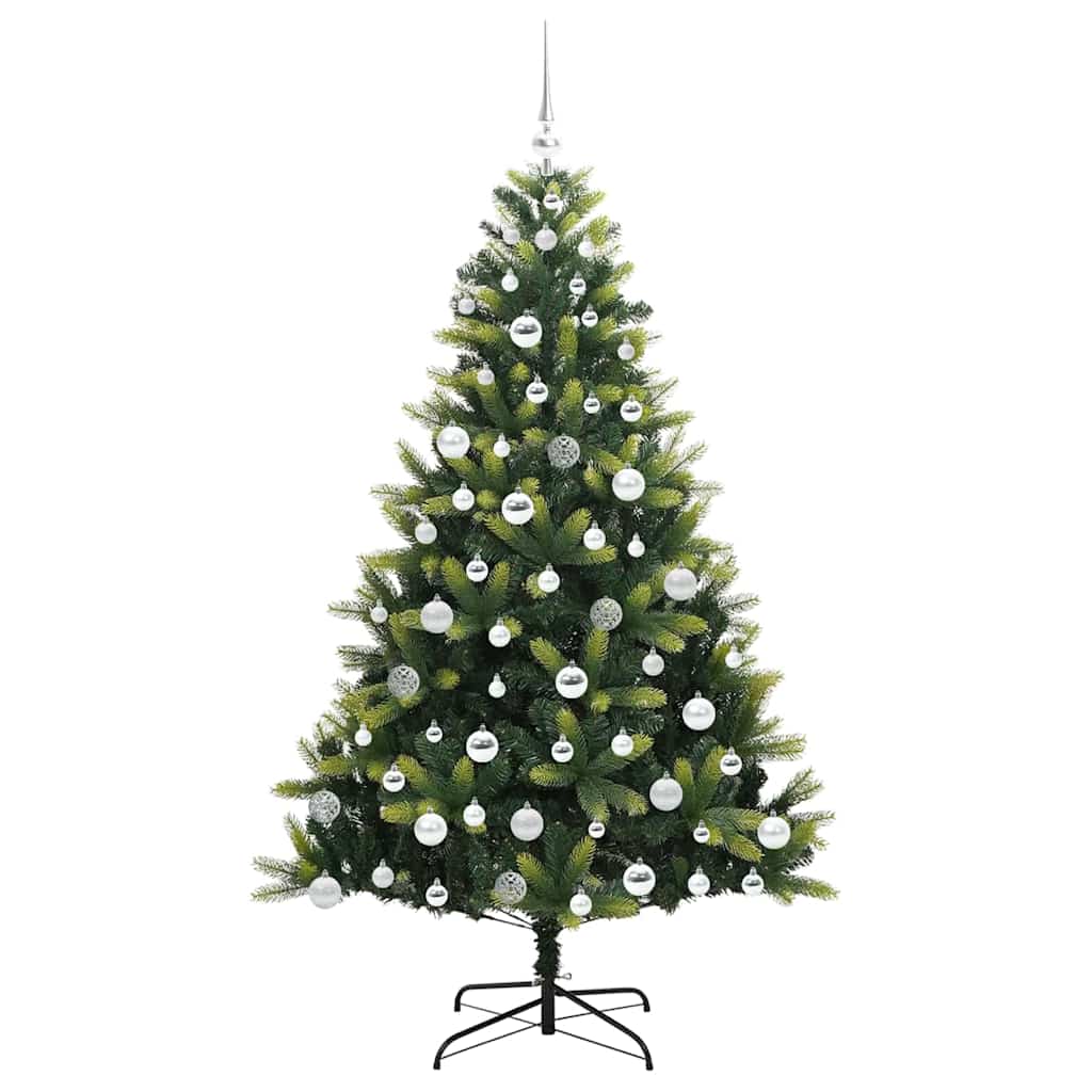 vidaXL Artificial Hinged Christmas Tree 300 LEDs Green 180 cm