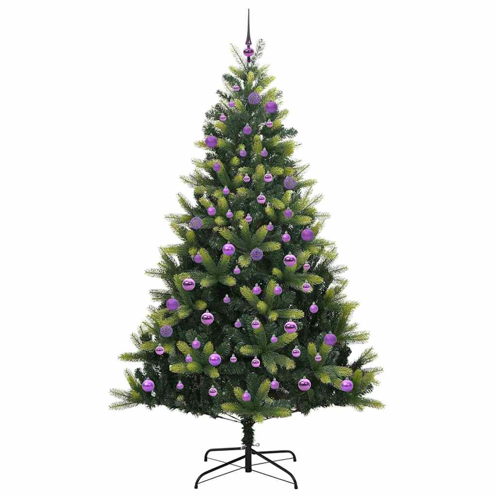 vidaXL Artificial Hinged Christmas Tree 300 LEDs Green 180 cm