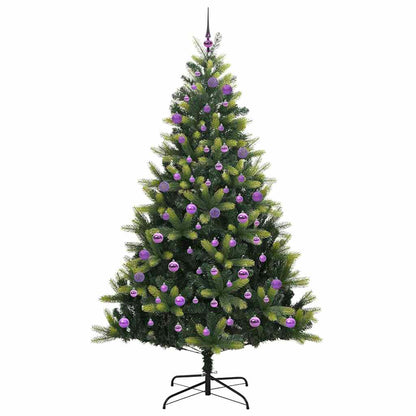 vidaXL Artificial Hinged Christmas Tree 300 LEDs Green 180 cm