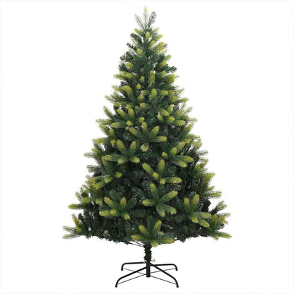 vidaXL Artificial Hinged Christmas Tree 300 LEDs Green 210 cm