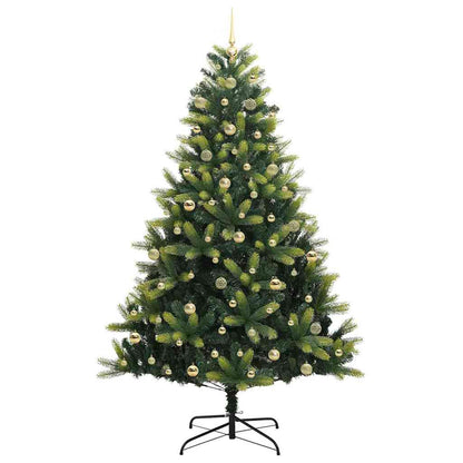 vidaXL Artificial Hinged Christmas Tree 300 LEDs Green 240 cm