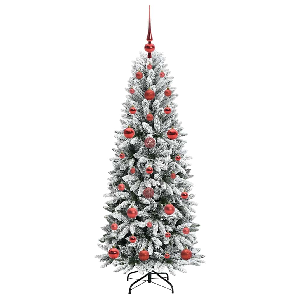 vidaXL Artificial Christmas Tree with 150 LEDs with Stand White 120 cm
