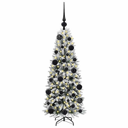 vidaXL Artificial Christmas Tree with 150 LEDs with Stand White 120 cm