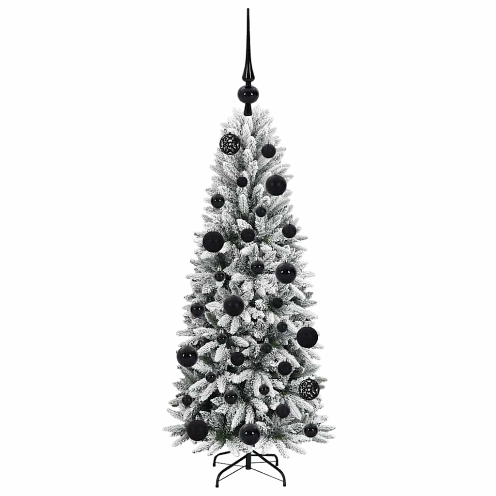 vidaXL Artificial Christmas Tree with 150 LEDs with Stand White 120 cm