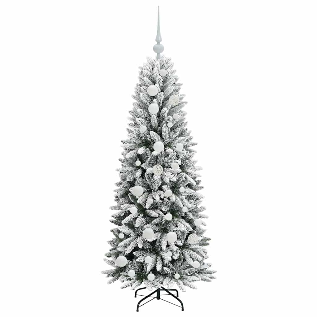 vidaXL Artificial Christmas Tree with 150 LEDs with Stand White 120 cm