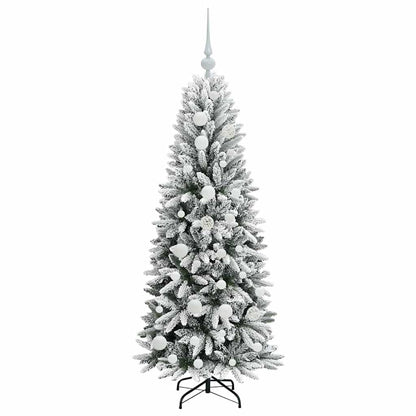 vidaXL Artificial Christmas Tree with 150 LEDs with Stand White 120 cm