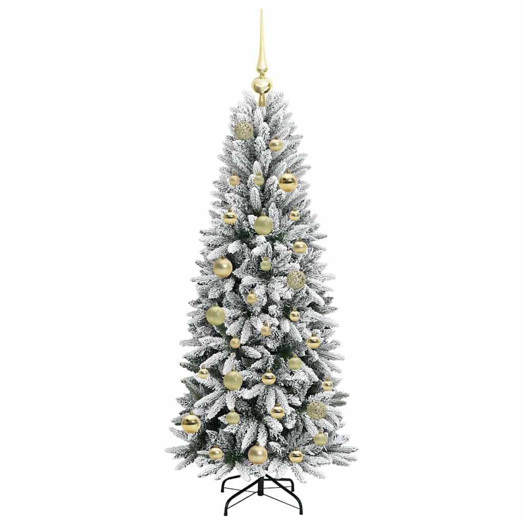vidaXL Artificial Christmas Tree with 150 LEDs with Stand White 120 cm