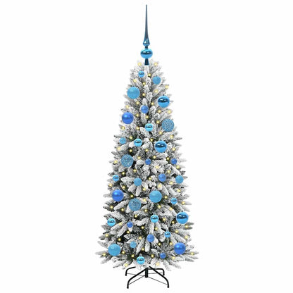 vidaXL Artificial Christmas Tree with 150 LEDs with Stand White 120 cm