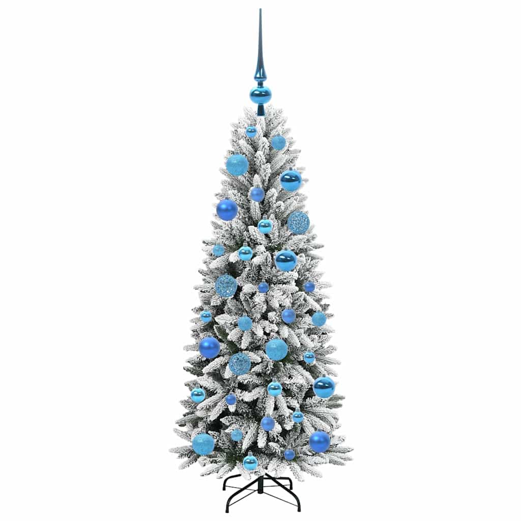 vidaXL Artificial Christmas Tree with 150 LEDs with Stand White 120 cm