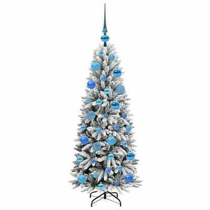 vidaXL Artificial Christmas Tree with 150 LEDs with Stand White 120 cm