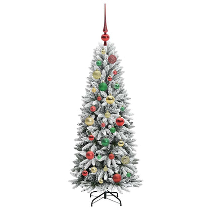 vidaXL Artificial Christmas Tree with 150 LEDs with Stand White 120 cm