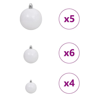 vidaXL Artificial Christmas Tree White 150 cm