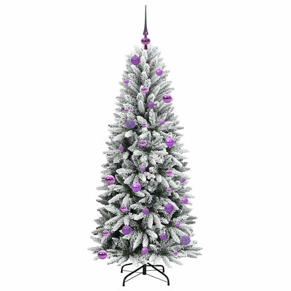 vidaXL Artificial Christmas Tree with 150 LEDs with Stand White 150 cm