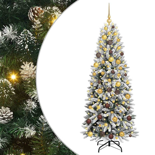vidaXL Artificial Christmas Tree White 180 cm