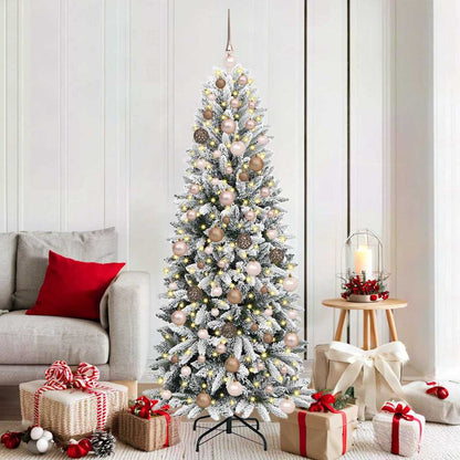vidaXL Artificial Christmas Tree White 180 cm