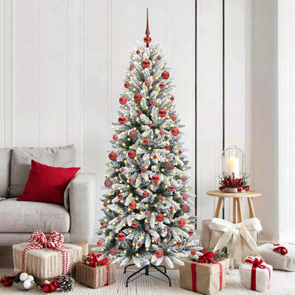 vidaXL Artificial Christmas Tree White 180 cm