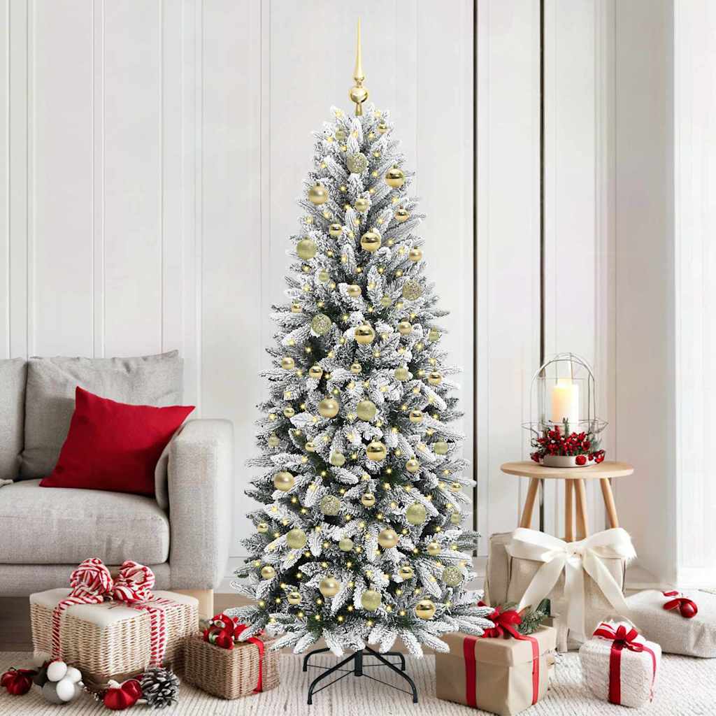 vidaXL Artificial Christmas Tree White 180 cm
