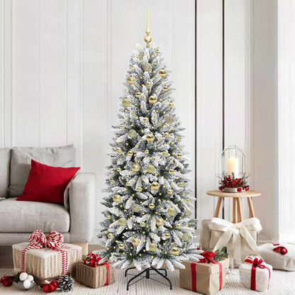 vidaXL Artificial Christmas Tree White 180 cm
