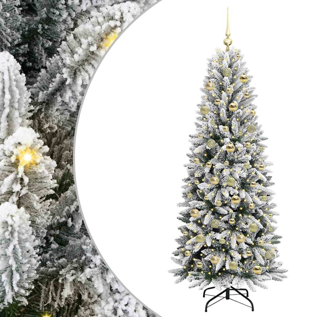 vidaXL Artificial Christmas Tree White 180 cm