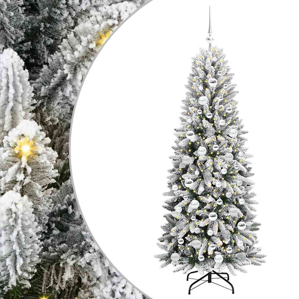 vidaXL Artificial Christmas Tree White 180 cm