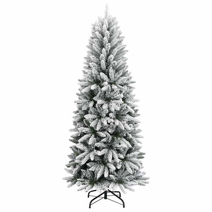 vidaXL Artificial Christmas Tree with 300 LEDs with Stand White 180 cm