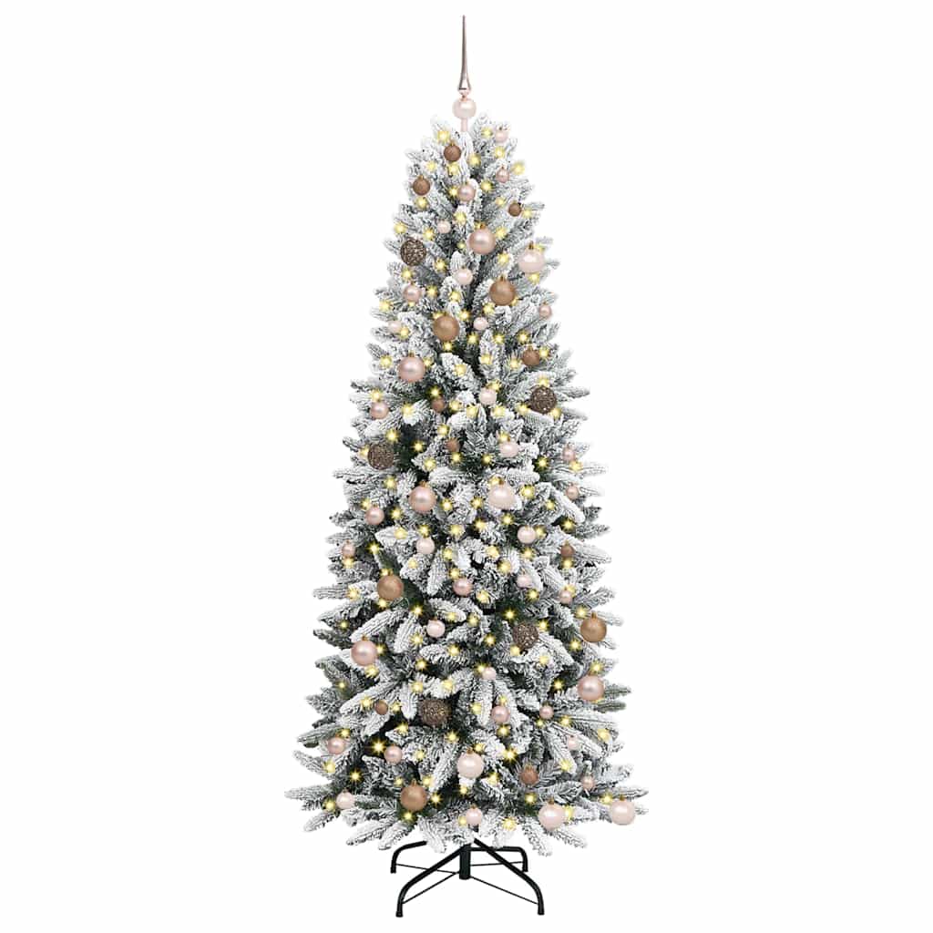 vidaXL Artificial Christmas Tree White 210 cm