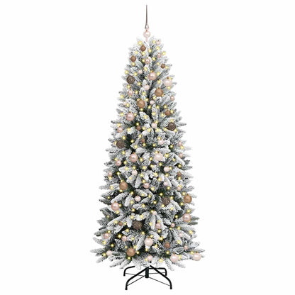 vidaXL Artificial Christmas Tree White 210 cm
